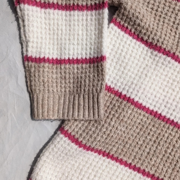 American Eagle Stripe Oversized Knit Crewneck  Sweater size S - Picture 4 of 7